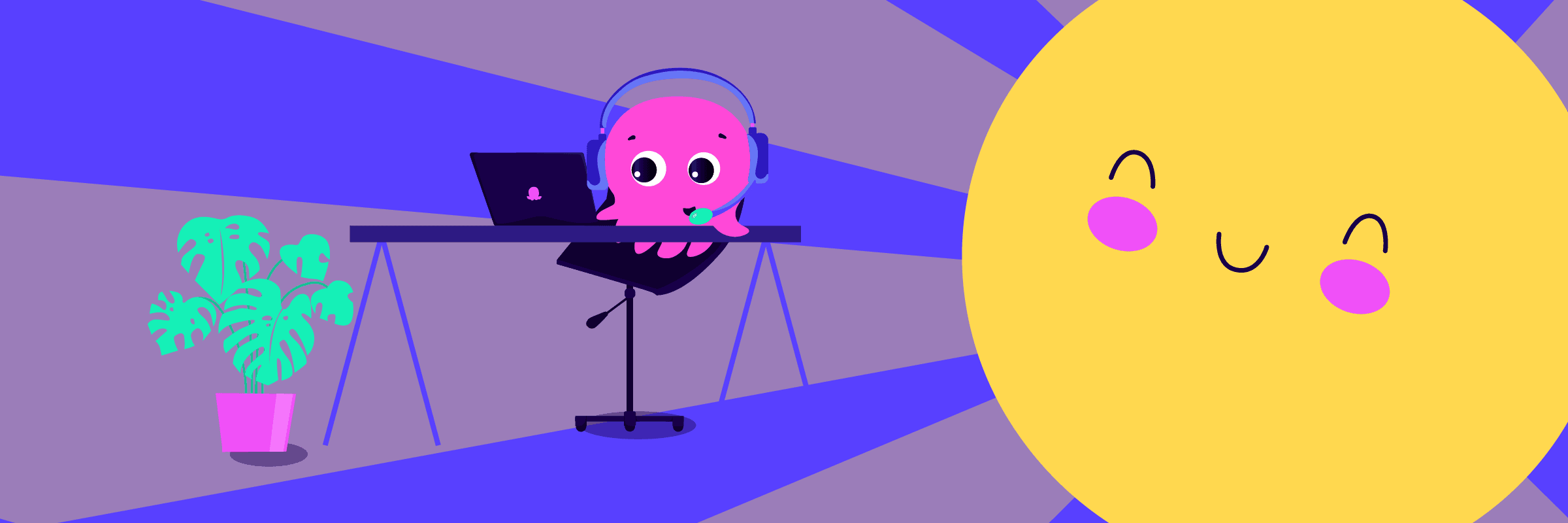 working on sunshine blog header